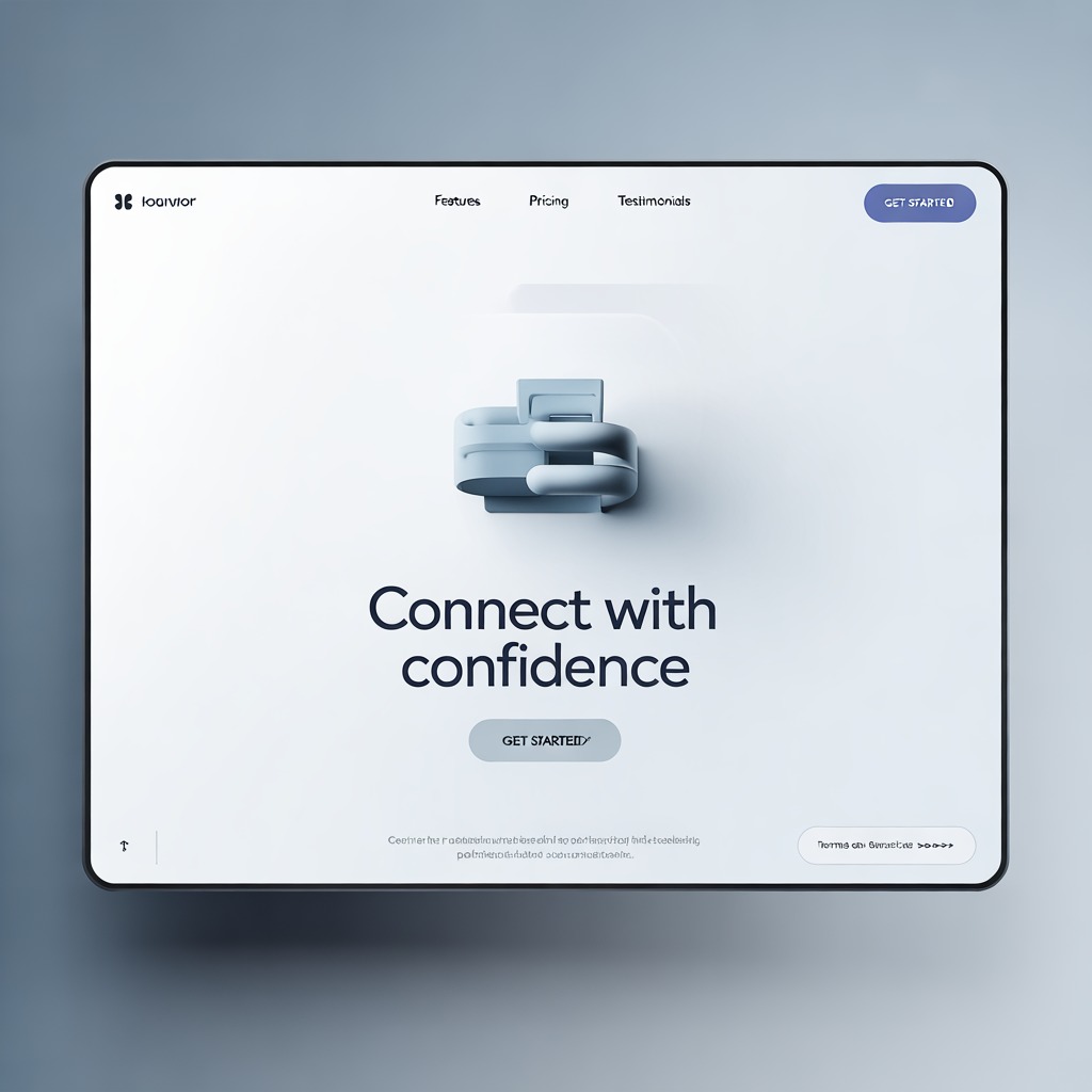 Modern website design project